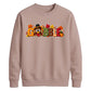 Gobble turkey pumpkin print Thanksgiving Unisex Sweatshirt