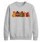 Gobble turkey pumpkin print Thanksgiving Unisex Sweatshirt