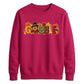 Gobble turkey pumpkin print Thanksgiving Unisex Sweatshirt