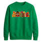 Gobble turkey pumpkin print Thanksgiving Unisex Sweatshirt