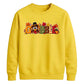 Gobble turkey pumpkin print Thanksgiving Unisex Sweatshirt
