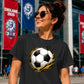 Gold Brush Splash football tournament unisex t-shirt