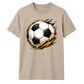 Gold Brush Splash football tournament unisex t-shirt