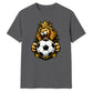 Gold Crown King Lion football tournament unisex t-shirt
