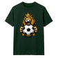 Gold Crown King Lion football tournament unisex t-shirt