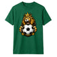 Gold Crown King Lion football tournament unisex t-shirt