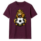 Gold Crown King Lion football tournament unisex t-shirt