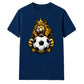 Gold Crown King Lion football tournament unisex t-shirt