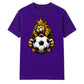 Gold Crown King Lion football tournament unisex t-shirt