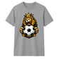 Gold Crown King Lion football tournament unisex t-shirt