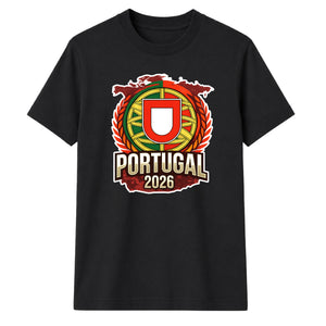 Gold Shield Portugal football tournament unisex t-shirt