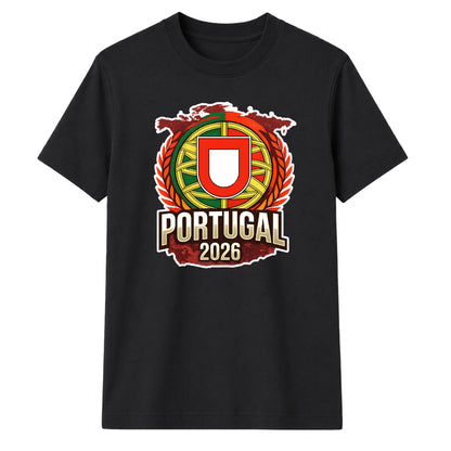 Gold Shield Portugal football tournament unisex t-shirt