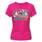 Good Vibes Cute Surfing Ducks Summer Graphic Ladies T-Shirt