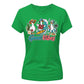 Good Vibes Cute Surfing Ducks Summer Graphic Ladies T-Shirt