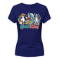 Good Vibes Cute Surfing Ducks Summer Graphic Ladies T-Shirt