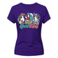 Good Vibes Cute Surfing Ducks Summer Graphic Ladies T-Shirt