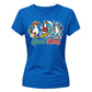Good Vibes Cute Surfing Ducks Summer Graphic Ladies T-Shirt