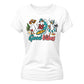 Good Vibes Cute Surfing Ducks Summer Graphic Ladies T-Shirt