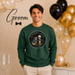 Gothic Skeleton Club Badge Bride Groom Unisex Sweatshirt
