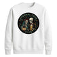 Gothic Skeleton Club Badge Bride Groom Unisex Sweatshirt