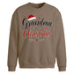 Grandma Is Christmas Quote Christmas Oversized Sweatshirt