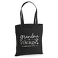 Grandma Things Made With Love Graphic Christmas Tote Bag