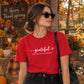 Grateful for little things text Thanksgiving Unisex T-Shirt