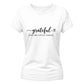 Grateful little things quote Thanks Giving Ladies T-Shirt