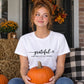 Grateful little things quote Thanks Giving Ladies T-Shirt
