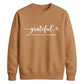 Grateful script heart print Thanksgiving Unisex Sweatshirt