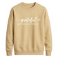 Grateful script heart print Thanksgiving Unisex Sweatshirt