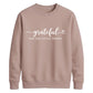 Grateful script heart print Thanksgiving Unisex Sweatshirt