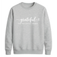 Grateful script heart print Thanksgiving Unisex Sweatshirt