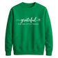 Grateful script heart print Thanksgiving Unisex Sweatshirt