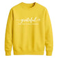 Grateful script heart print Thanksgiving Unisex Sweatshirt