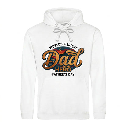 Fathers Day Gift Ideas Greatest Dad Hero Retro Style Hoodie father day hoodie Best Dad Ever Fathers Day 2026