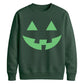 Grinning autumn pumpkin Glow in the Dark Unisex Sweatshirt