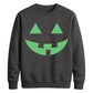 Grinning autumn pumpkin Glow in the Dark Unisex Sweatshirt