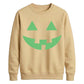 Grinning autumn pumpkin Glow in the Dark Unisex Sweatshirt