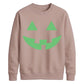 Grinning autumn pumpkin Glow in the Dark Unisex Sweatshirt