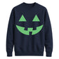 Grinning autumn pumpkin Glow in the Dark Unisex Sweatshirt