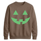 Grinning autumn pumpkin Glow in the Dark Unisex Sweatshirt