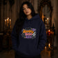 Groovy retro spooky babe era text print Halloween hoodie