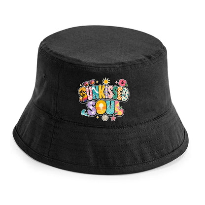 Groovy Sunkissed Soul Beach Graphic Summer Bucket Hat