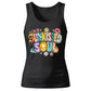 Groovy Sunkissed Soul Retro Beach Graphic Ladies Tank Top