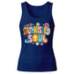Groovy Sunkissed Soul Retro Beach Graphic Ladies Tank Top