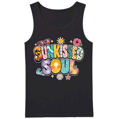 Groovy Sunkissed Soul Retro Beach Graphic Men Tank Top