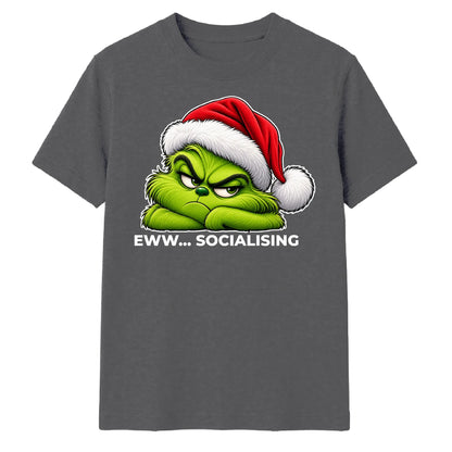 Grumpy introverted quote graphic Christmas Unisex T-Shirt