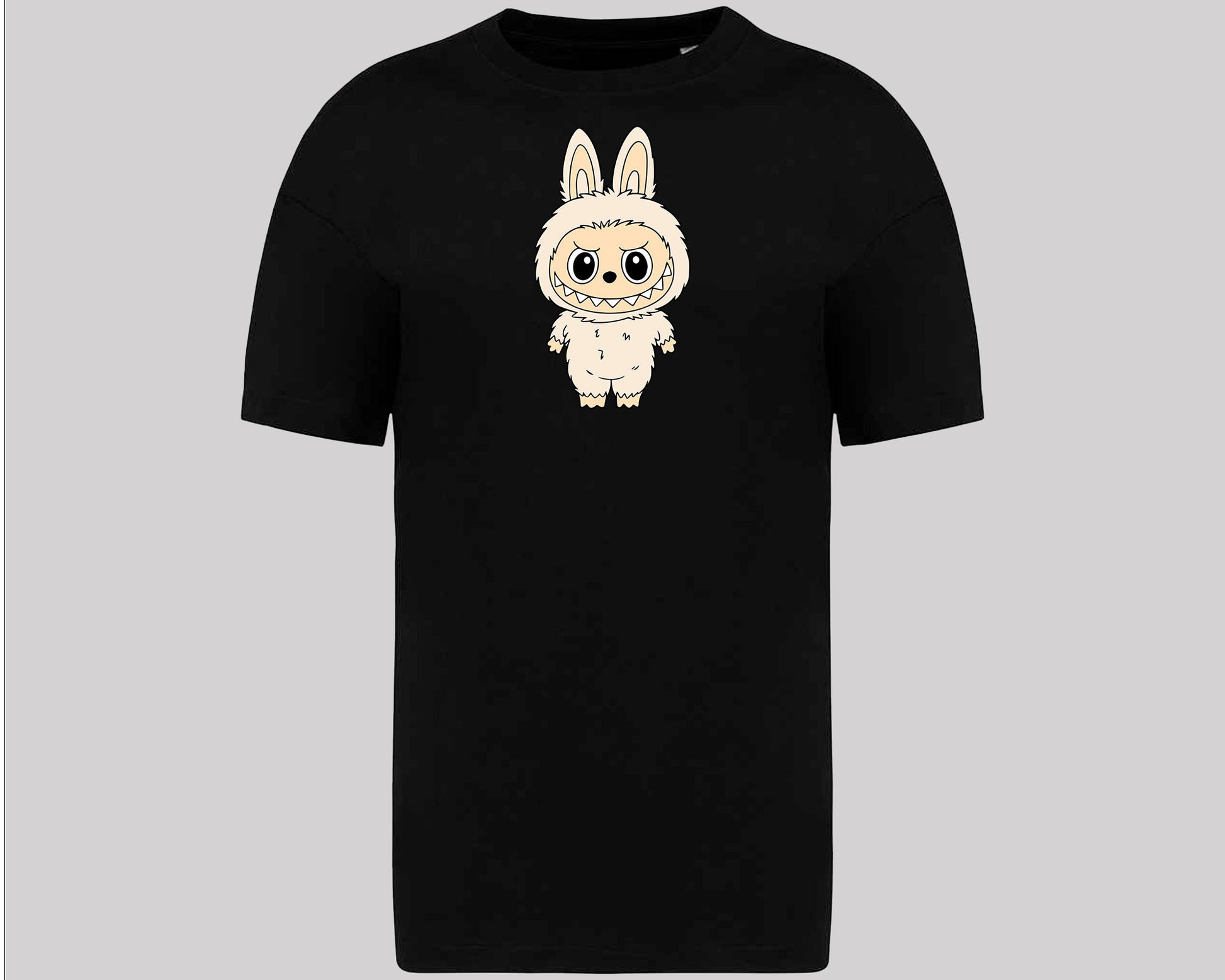 Labubu Oversized T-Shirt, Cute Streetwear Tee for Men & Women, 100% Organic Cotton Labubu Graphic Tee M8424