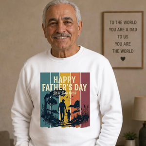 Happy Dad Walk Memory Printed father day sweatshirt
